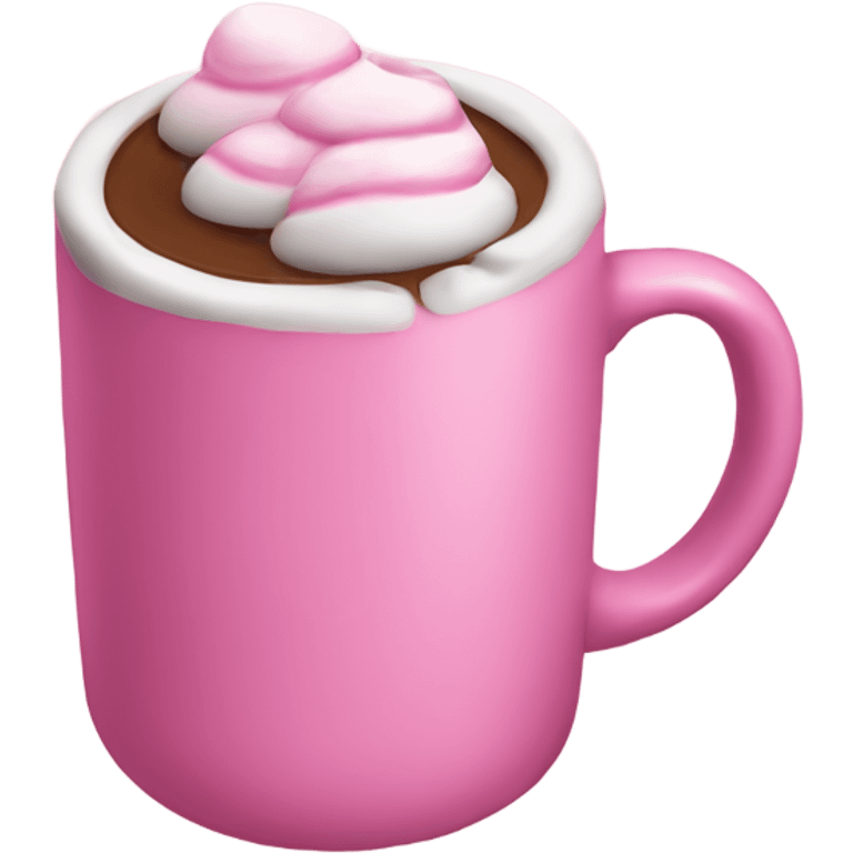 Pink hot chocolate  emoji