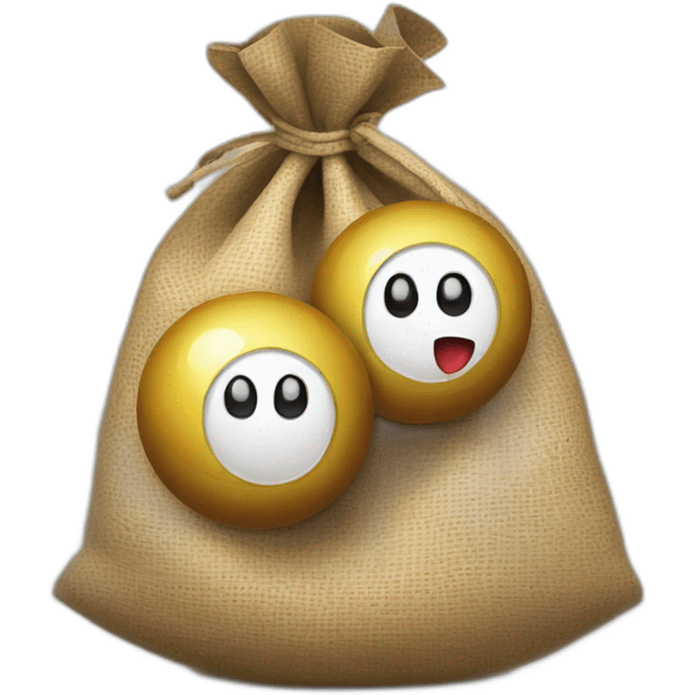 2 balls in a bag emoji