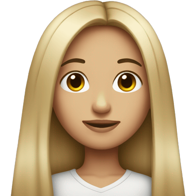 girl with long black straight hair emoji