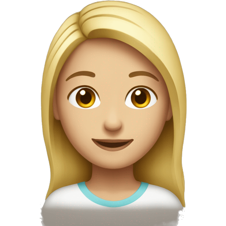 Visibly healthy vibe female Caucasian emoji emoji