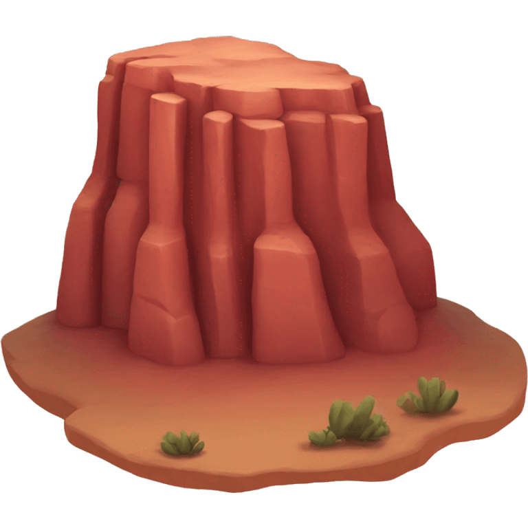 Red mesa rocks emoji