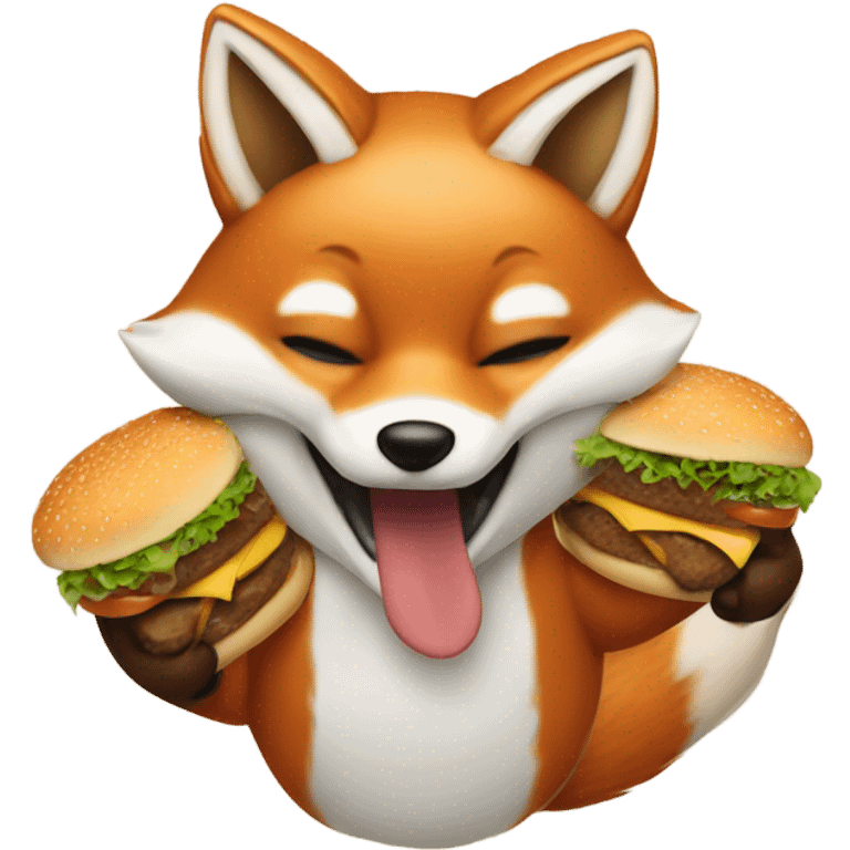 Fox get burger emoji