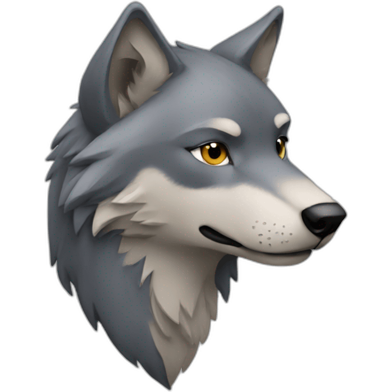 Wolf love emoji