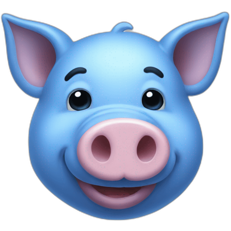 blue pig head emoji