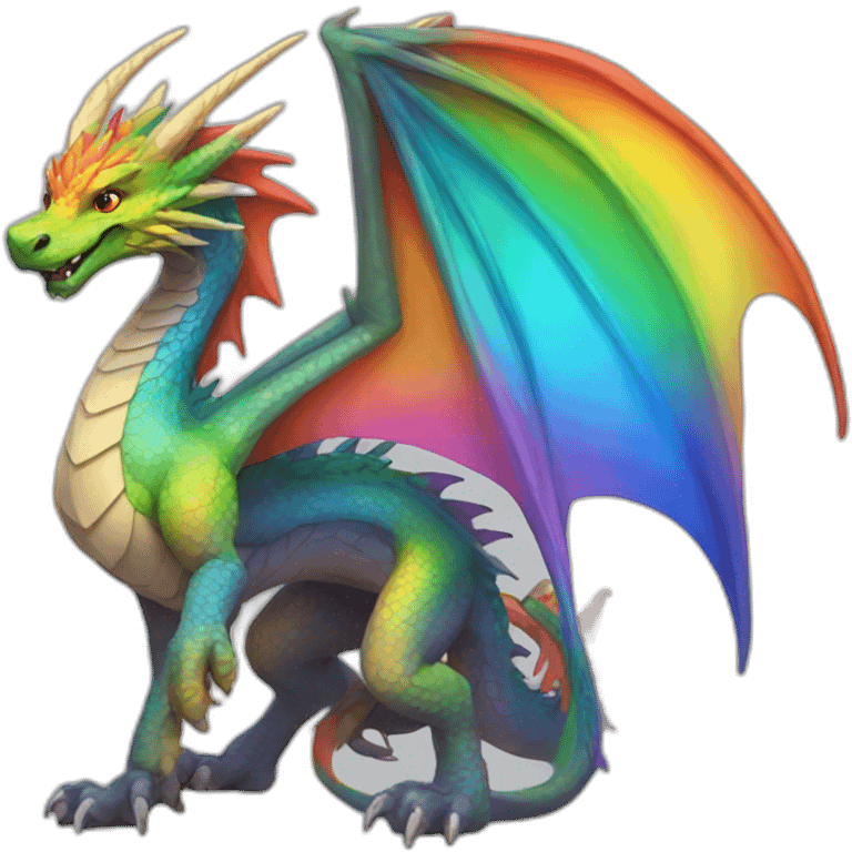 Rainbow Dragon emoji