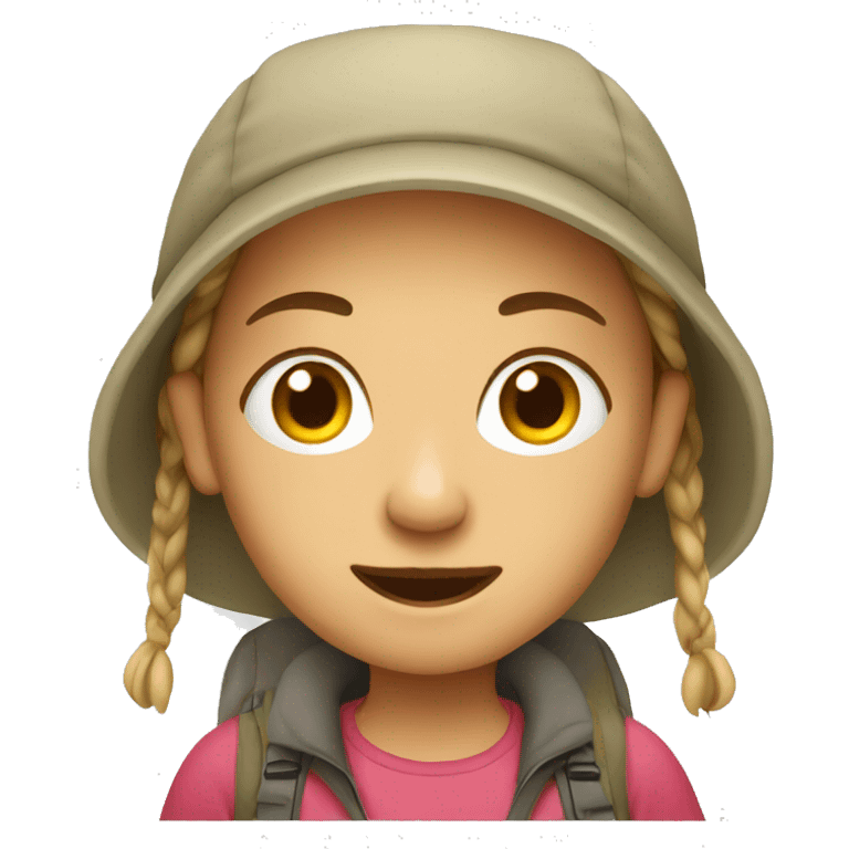 camping girl emoji