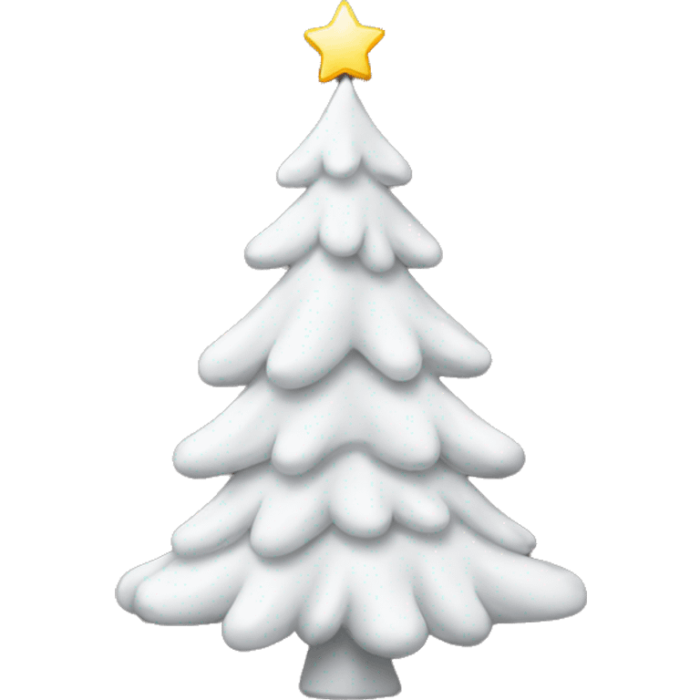 white christmas tree emoji