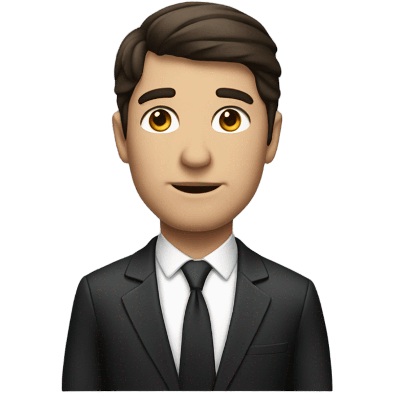 Lawyer man brunette emoji