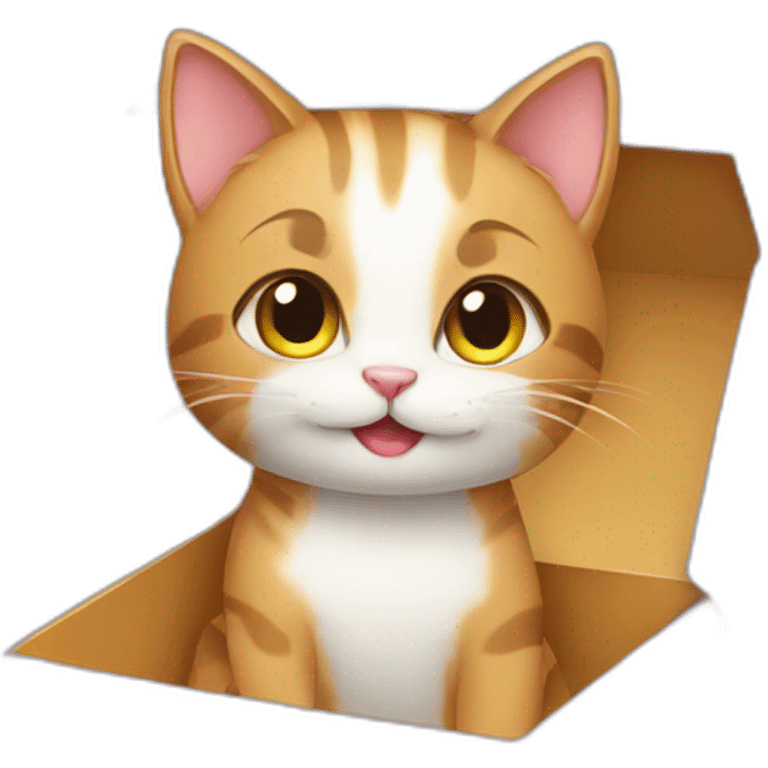 cat in gift box emoji