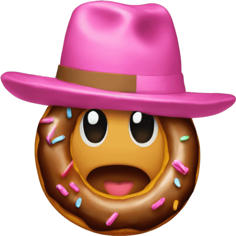 Donuts in a hat emoji