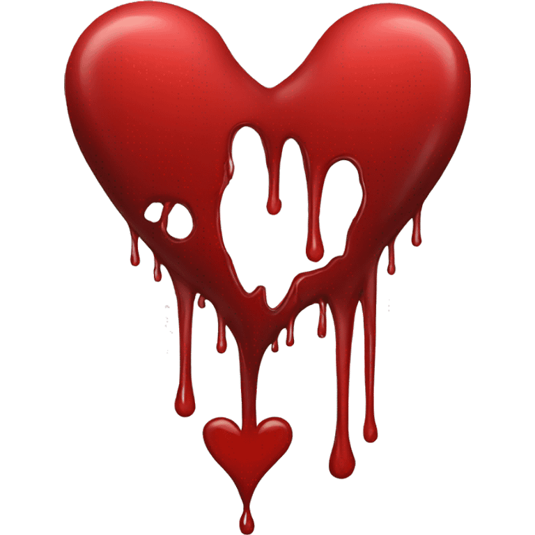 bleeding red heart emoji