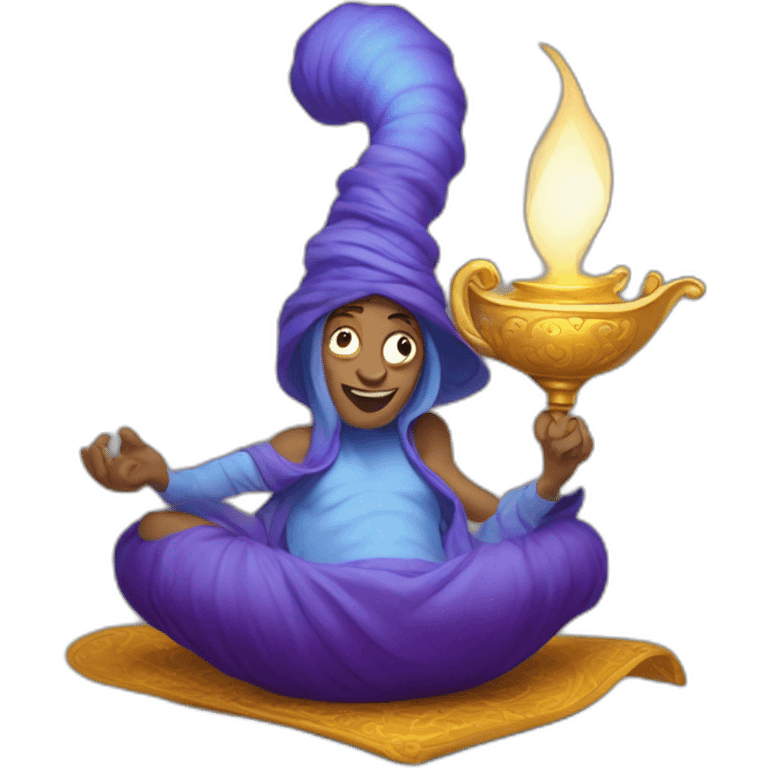 Genie from a lamp emoji