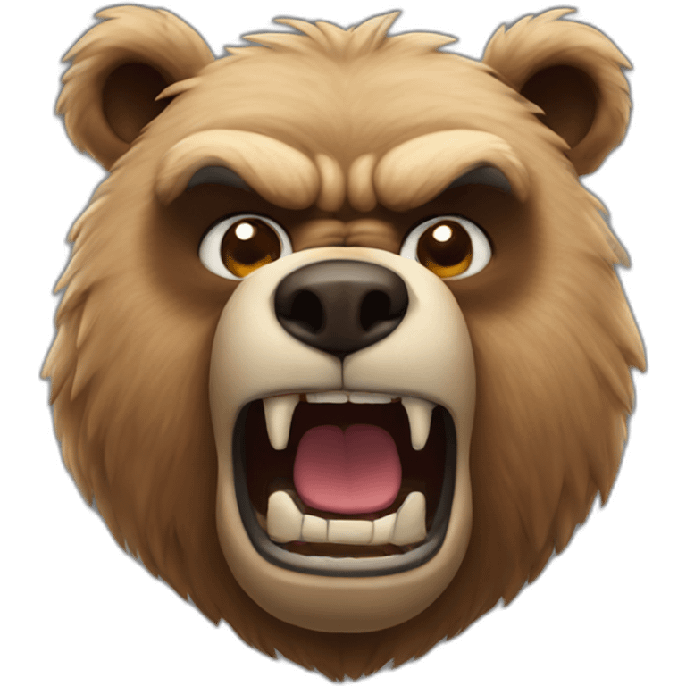 angry bear emoji