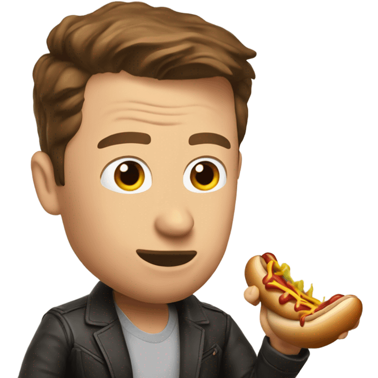 Me slapping elon musk with a hot dog emoji