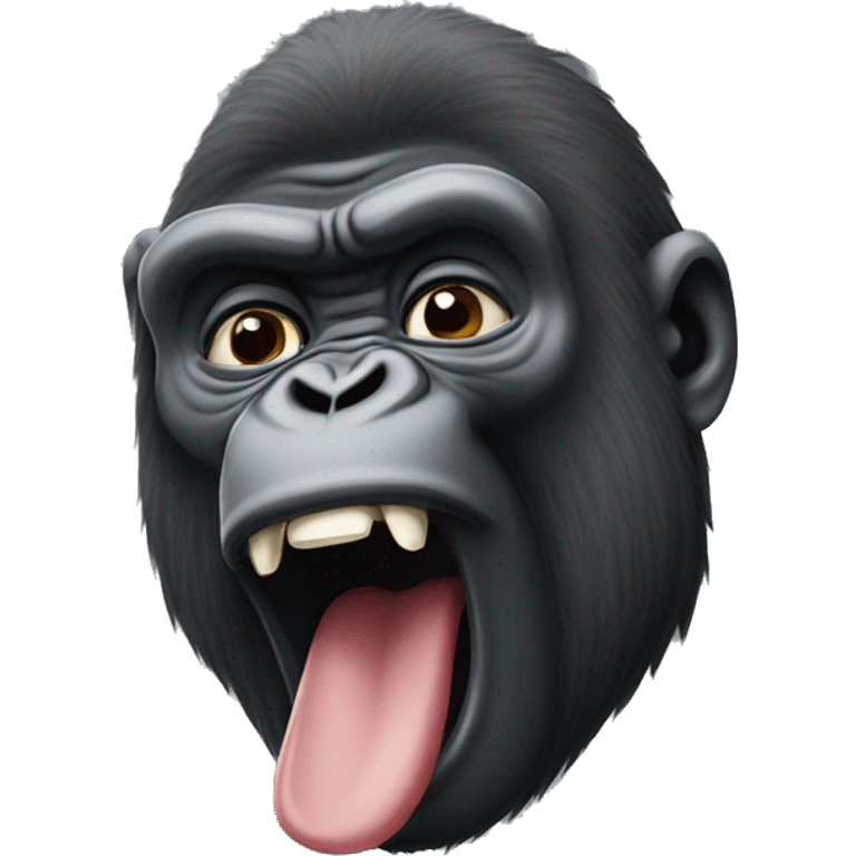 Gorilla picking his nose  emoji