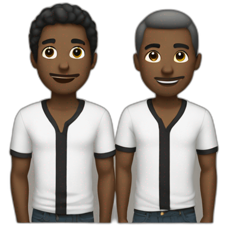 Cotton and black men emoji