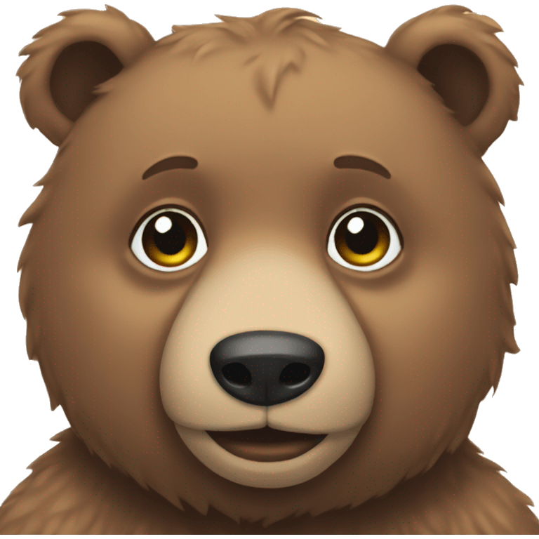 An aesthetic bear  emoji