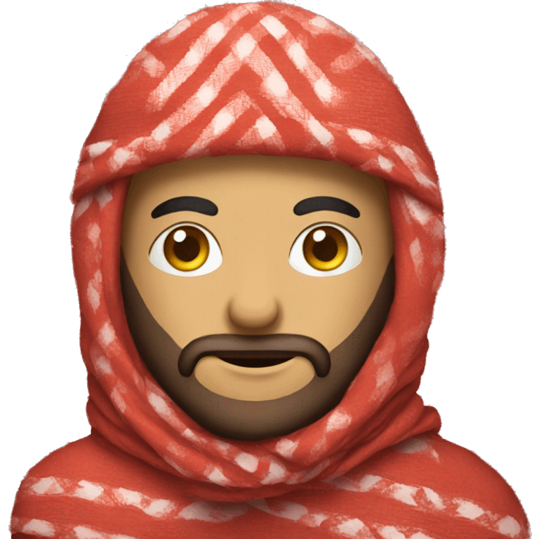 Red Keffiyeh man emoji