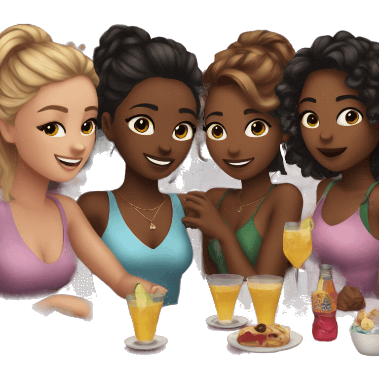 Cute night out with the girls emoji  emoji