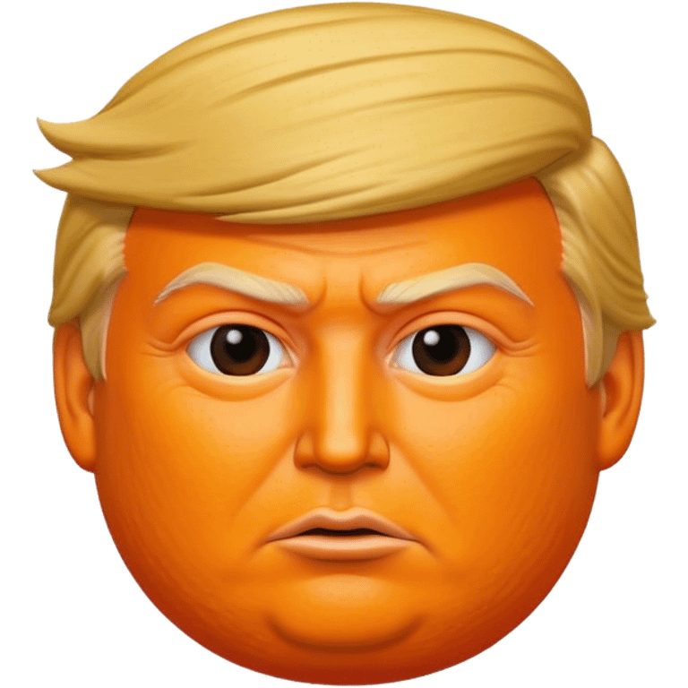 Orange that looks like donald trump emoji