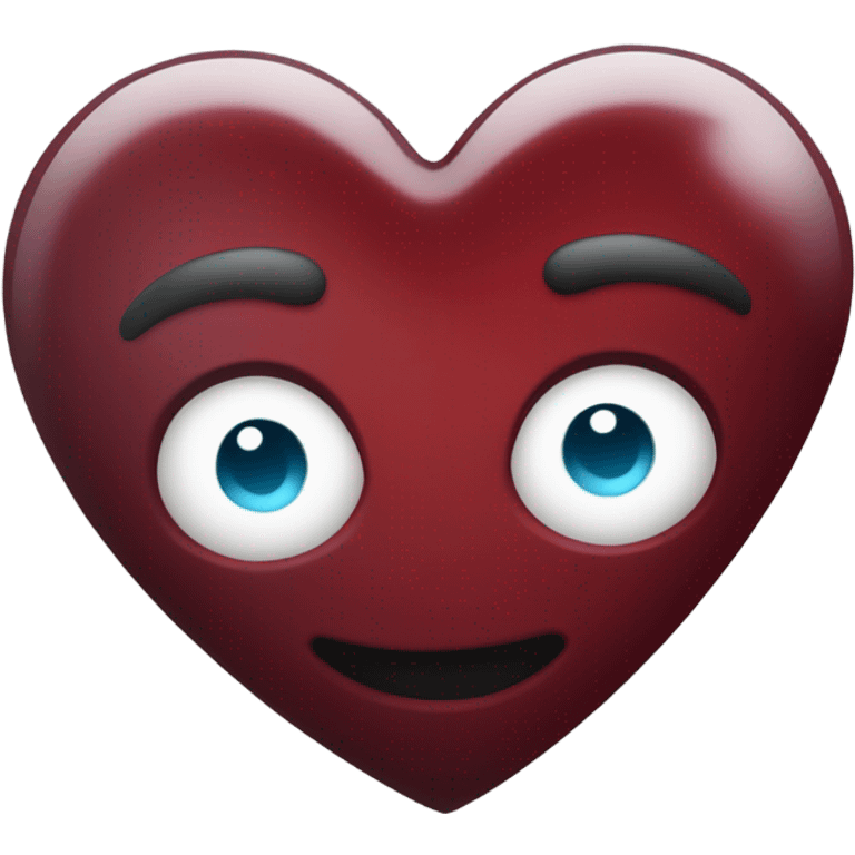 dark red heart emoji