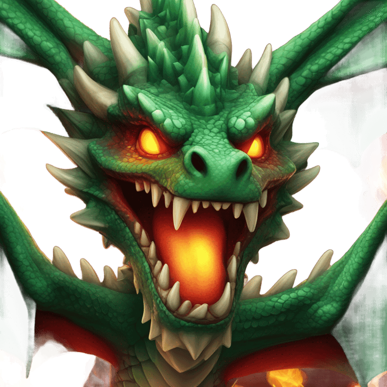 Fire breathing dragon  emoji