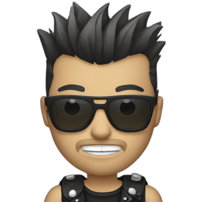 Punk rocker emoji