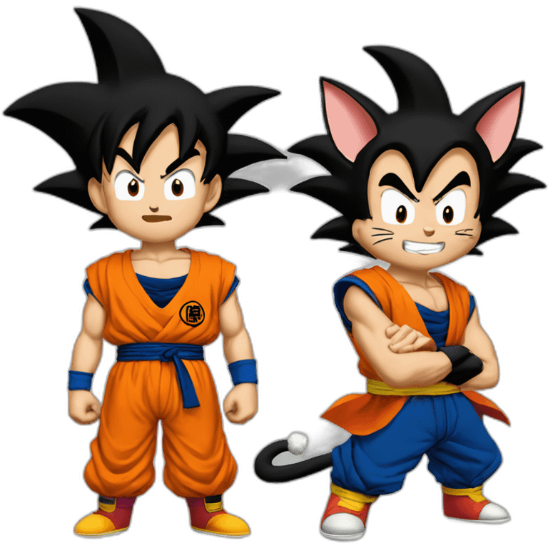 Goku-vs-tom-and-jerry emoji