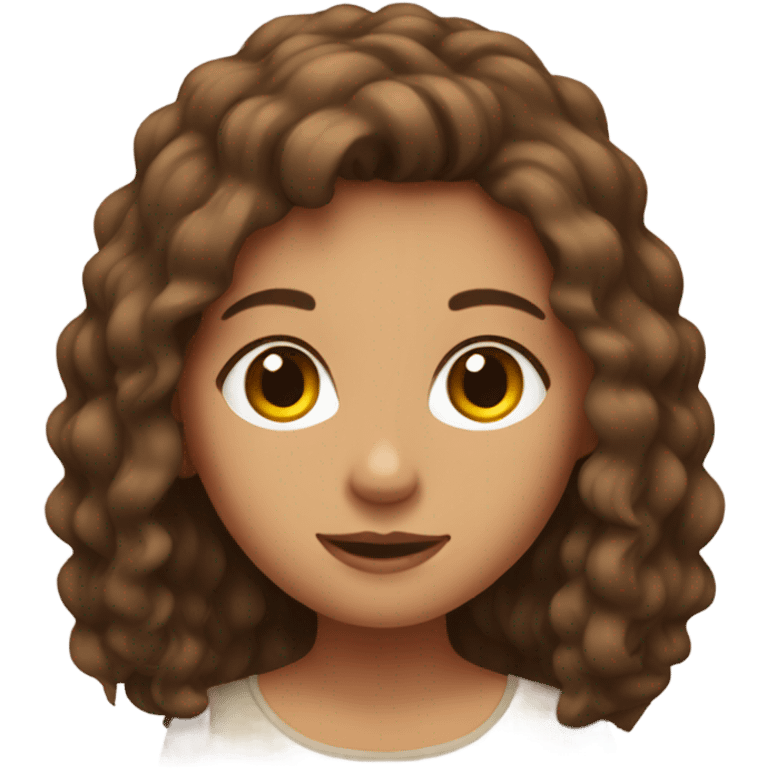 Hayleigh with brown hair emoji