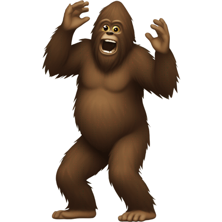 Sasquatch dancing emoji