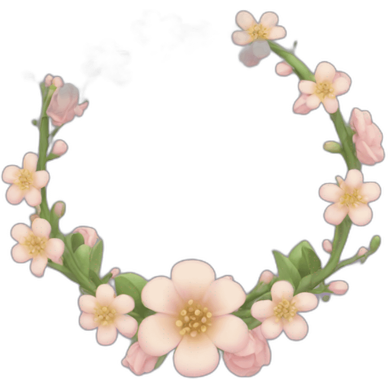 Couronne de fleur emoji