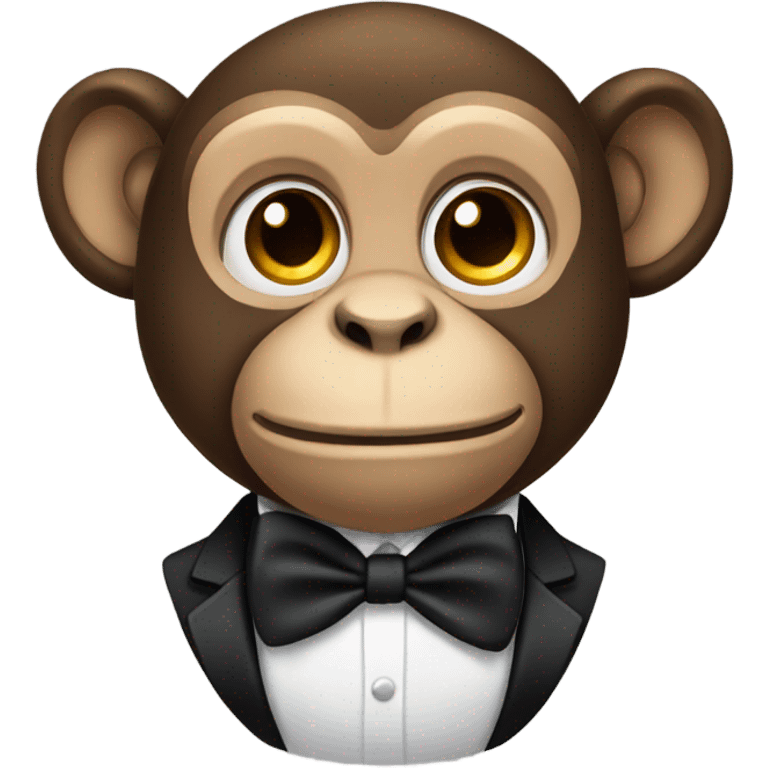 Monkey in tuxedo emoji