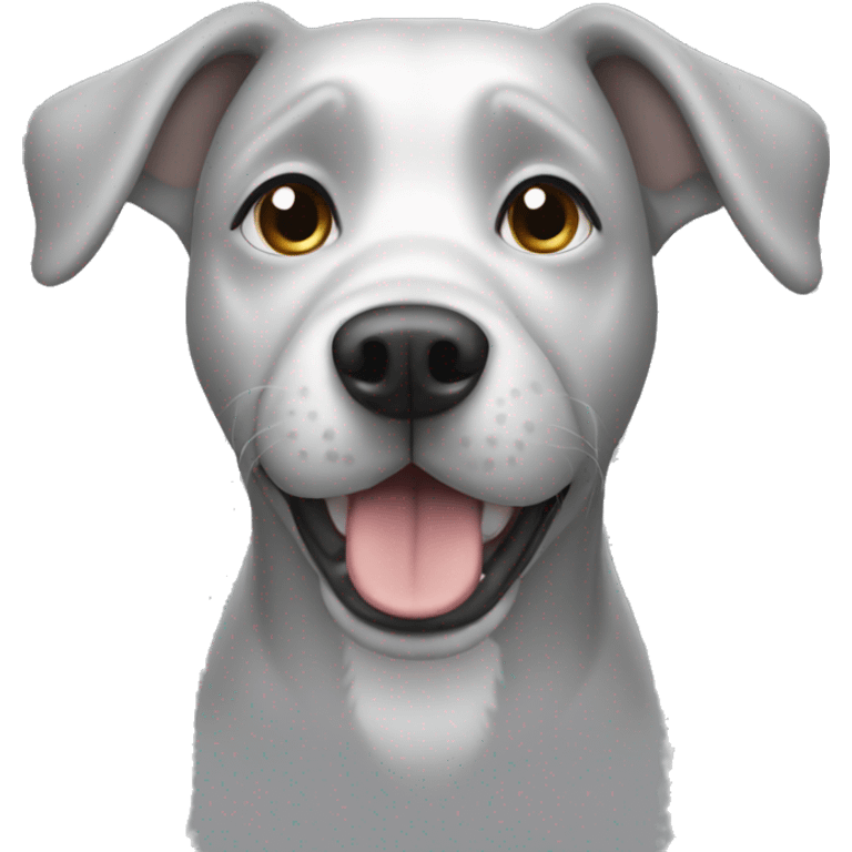 Light grey dog emoji