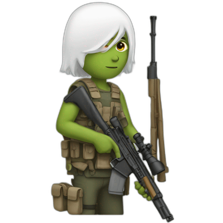 sniper with white skin emoji