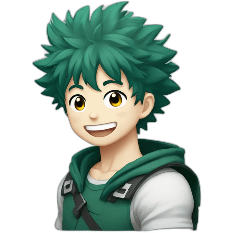 Izuku midoriya laughing emoji