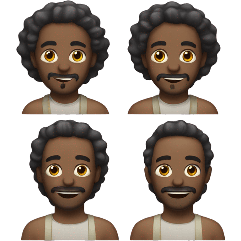 trinidad man with a doubles emoji