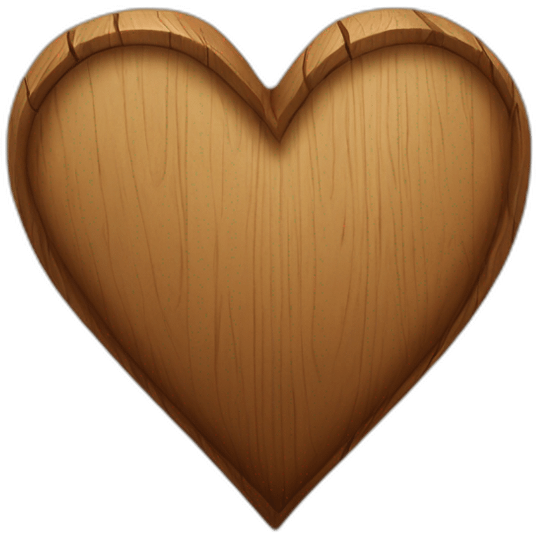 wooden heart emoji