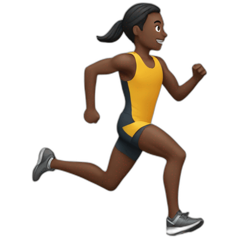 runner finishing emoji