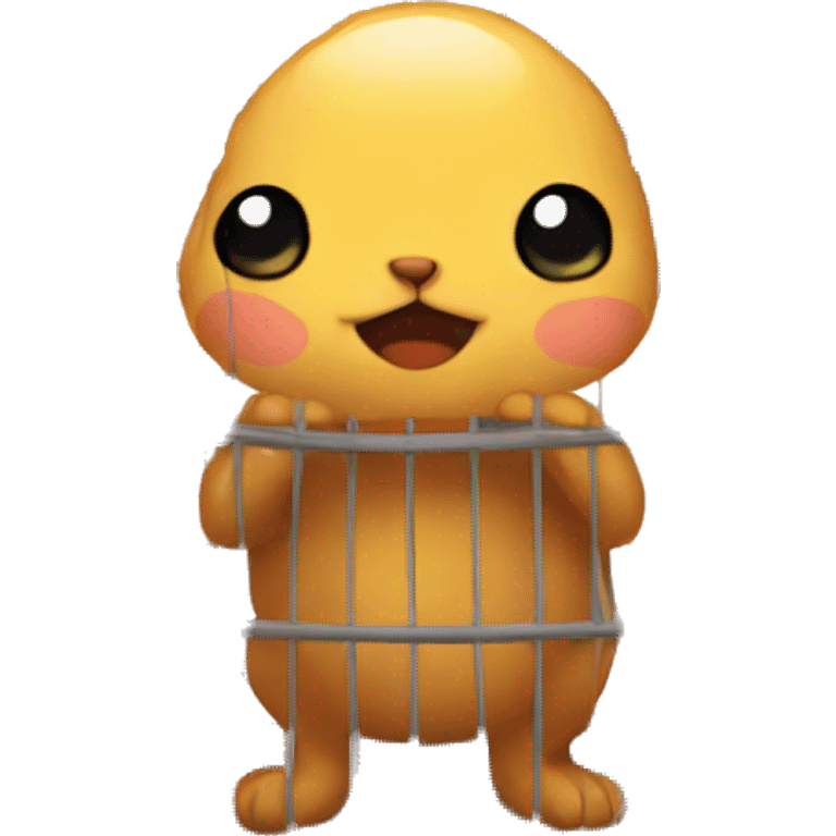 Cute cage emoji