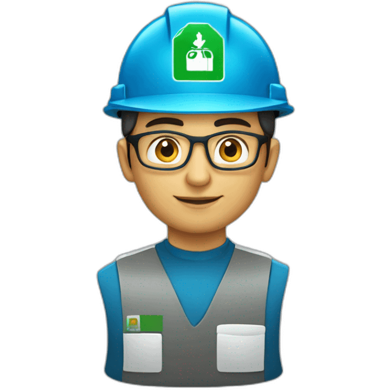 Saudi Aramco engineer with logo emoji