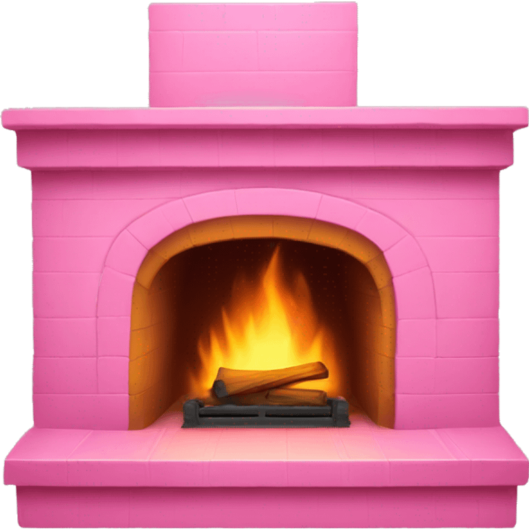 Pink fireplace emoji