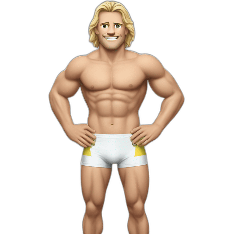 Faf de klerk in a South African Speedo emoji