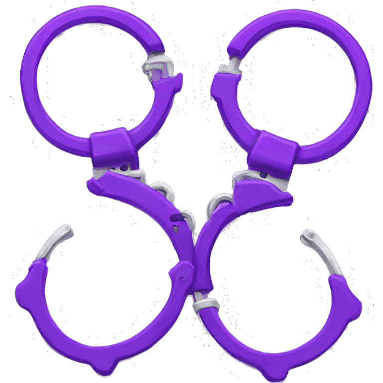 Purple handcuffs  emoji