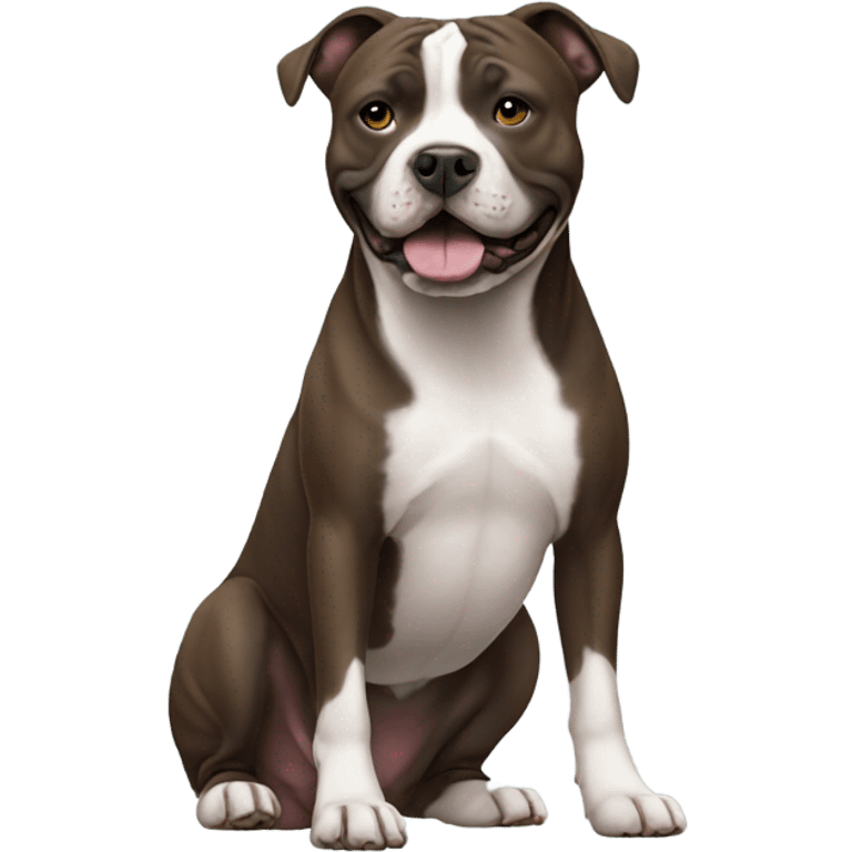 Full body staffordshire terrier emoji