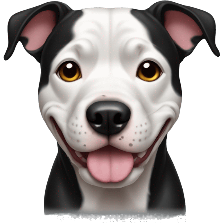 Dog black pitbull emoji