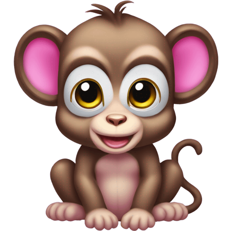 Lisa frank baby monkey emoji