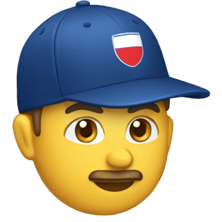 Czech in a cap emoji