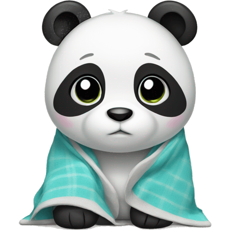 Panda with blanket  emoji