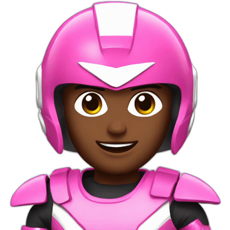 pink power ranger emoji