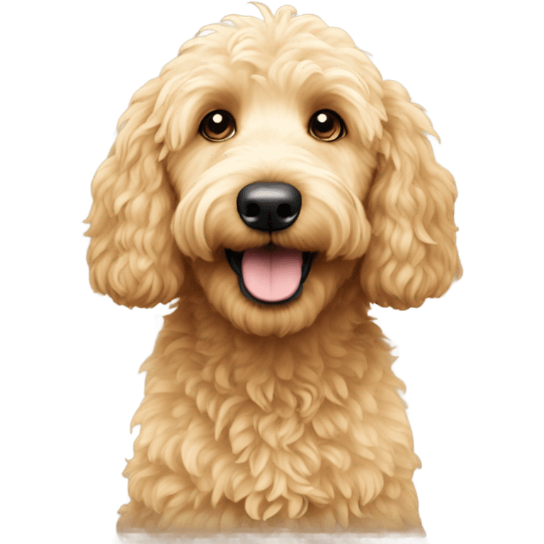 Mini golden doodle  emoji